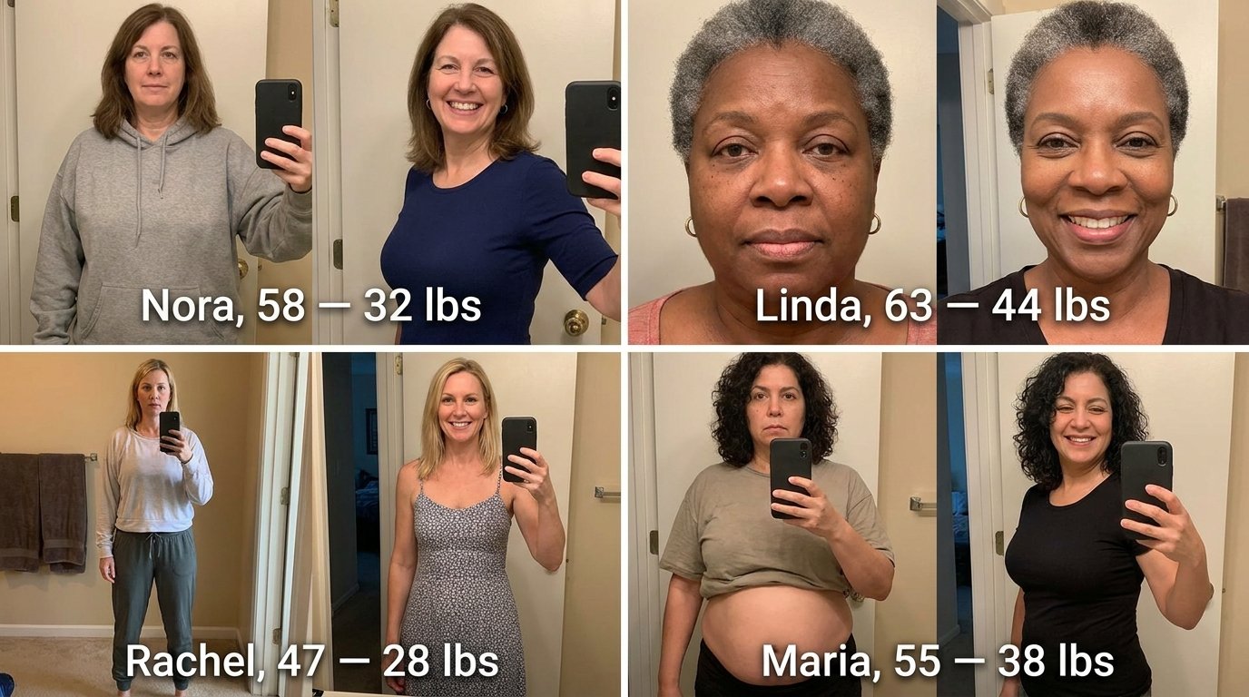 Women sharing their results